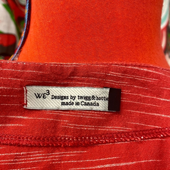 We 3 Brand made in Canada 100% cotton midi smock dress - Picture 3 of 3
